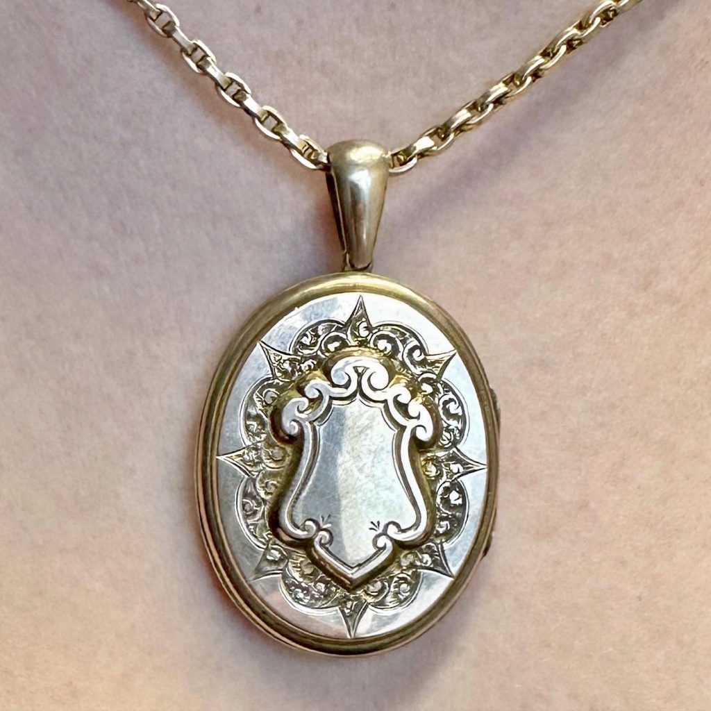 Locket Back SOLD: Victorian rose gold back and front locket, circa 1880 | Karen ...